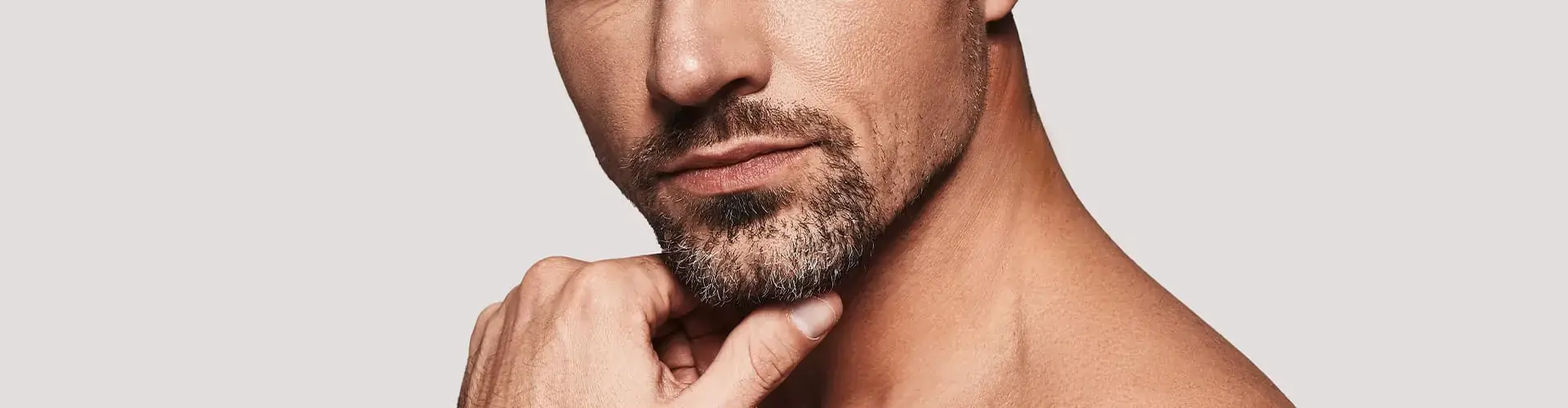 Chin and jaw augmentation procedure for men